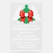 ビジネス企業のクリスマスホリデーパーティーへようこそ アクリルサイン (正面)