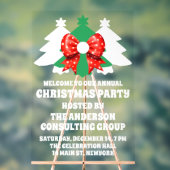 ビジネス企業のクリスマスホリデーパーティーへようこそ アクリルサイン (ニュートラル)