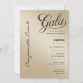 ビジネス企業のチャリティ募金エレガント 招待状 (正面)