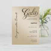 ビジネス企業のチャリティ募金エレガント 招待状 (スタンド正面)