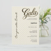 ビジネス企業のチャリティ募金エレガント 招待状 (スタンド正面)