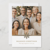 ビジネス企業のチーム写真ビジネス シーズンカード (正面)