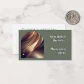 ビジネス企業のパーティの招待状 ノートカード (正面/裏面インサイチュ)