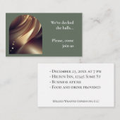 ビジネス企業のパーティの招待状 ノートカード (正面/裏面)