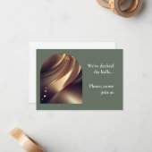 ビジネス企業のパーティの招待状 ノートカード (正面/裏面インサイチュ)