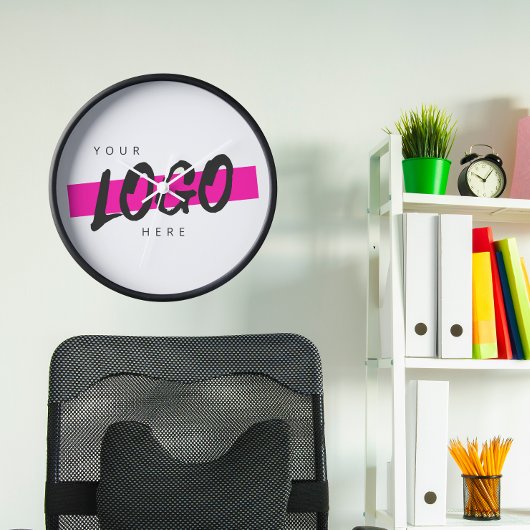 ビジネス企業のプロモカスタムーション会社のロゴ 壁時計