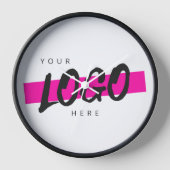 ビジネス企業のプロモカスタムーション会社のロゴ 壁時計 (正面)