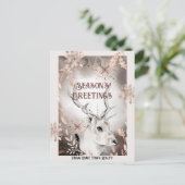 ビジネス企業のホリデーエレガントクリスマスカード シーズンポストカード (スタンド正面)