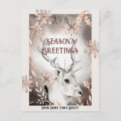 ビジネス企業のホリデーエレガントクリスマスカード シーズンポストカード (正面)