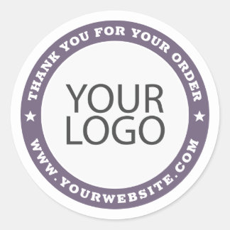 ビジネス企業のモダンカスタムのロゴとWebサイト ラウンドシール