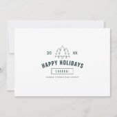 ビジネス企業のモダンタイポグラフィホリデーカード シーズンカード (正面)