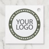 ビジネス企業のモダンWebサイトとカスタムロゴ フェイバータグ (裏面)