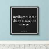 ビジネス企業のモチベーションホーキングタイポグラフィ キャンバスプリント (インサイチュ (ウッドフロア))