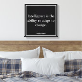 ビジネス企業のモチベーションホーキングタイポグラフィ キャンバスプリント (インサイチュ (寝室))