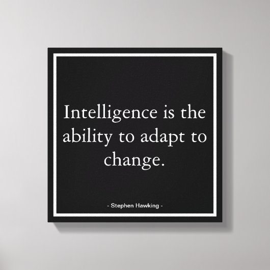 ビジネス企業のモチベーションホーキングタイポグラフィ キャンバスプリント (正面)