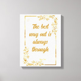 ビジネス企業のモチベーション霜タイポグラフィ キャンバスプリント