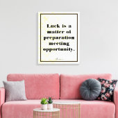 ビジネス企業のモチベーションSenecaタイポグラフィ キャンバスプリント (インサイチュ (リビング))