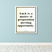 ビジネス企業のモチベーションSenecaタイポグラフィ キャンバスプリント (インサイチュ (ウッドフロア))