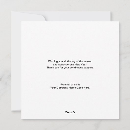 ビジネス企業のリースありがとう シーズンカード (裏面)