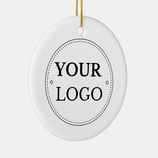 ビジネス企業のロゴのクリモダンスマス セラミックオーナメント (右)