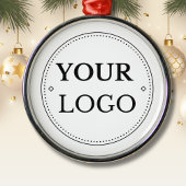 ビジネス企業のロゴのクリモダンスマス メタルオーナメント