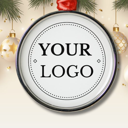 ビジネス企業のロゴのクリモダンスマス メタルオーナメント