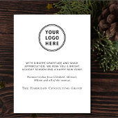 ビジネス企業のロゴクリスマスウォーター色 シーズンカード