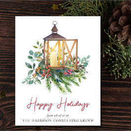 ビジネス企業のロゴクリスマスウォーター色 シーズンカード