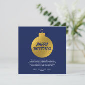 ビジネス企業のロゴクリスマスオーナメントカード (スタンド正面)