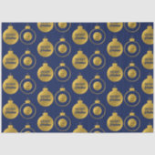 ビジネス企業のロゴクリスマスオーナメントカード 薄葉紙 (正面)