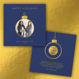 ビジネス企業のロゴクリスマスフォトカード