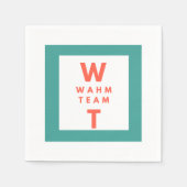 ビジネス企業のロゴプロフェッショナル紙 スタンダードカクテルナプキン (正面)