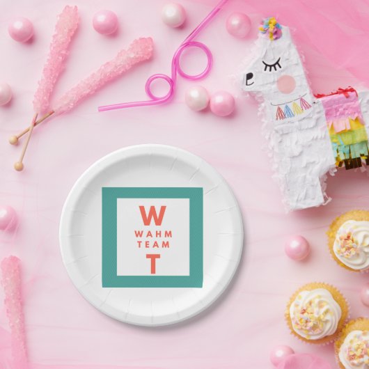 ビジネス企業のロゴプロフェッショナル ペーパープレート (パーティー)