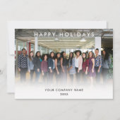 ビジネス企業のロゴ写真クリスマスカード (正面)