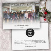ビジネス企業のロゴ写真クリスマスカード
