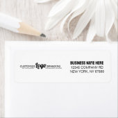 ビジネス企業のロゴ差出人住所 ラベル (インサイチュ)