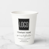 ビジネス企業のロゴ 紙コップ (正面)