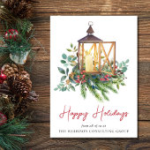 ビジネス企業のロゴQRコードクリスマス シーズンカード