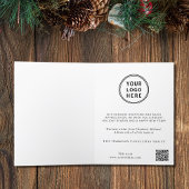 ビジネス企業のロゴQRコードクリスマス シーズンカード