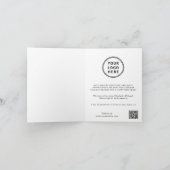 ビジネス企業のロゴQRコードクリスマス シーズンカード (内部)