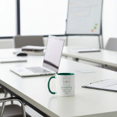 ビジネス企業の会社のロゴカスタムの緑マグカップ マグカップ
