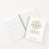 ビジネス企業の会社のロゴホワイトプロモーション ノートブック (内部)