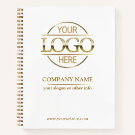 ビジネス企業の会社のロゴホワイトプロモーション ノートブック