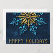 ビジネス企業の会社の休日モダン シーズンカード (正面/裏面)