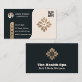 ビジネス企業の女性 |会社 名刺 (正面/裏面)