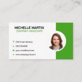 ビジネス企業の女性 名刺 (正面)