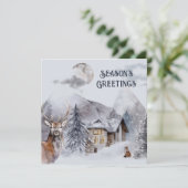 ビジネス企業の季節のごあいさつクリスマス カード (スタンド正面)