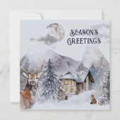 ビジネス企業の季節のごあいさつクリスマス カード (正面)