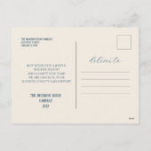 ビジネス企業の海軍と金ゴールド シーズンポストカード (裏面)