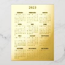 ビジネス企業の金ゴールドラグジュアリーエレガントカレンダー